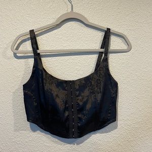 Corset style crop top
